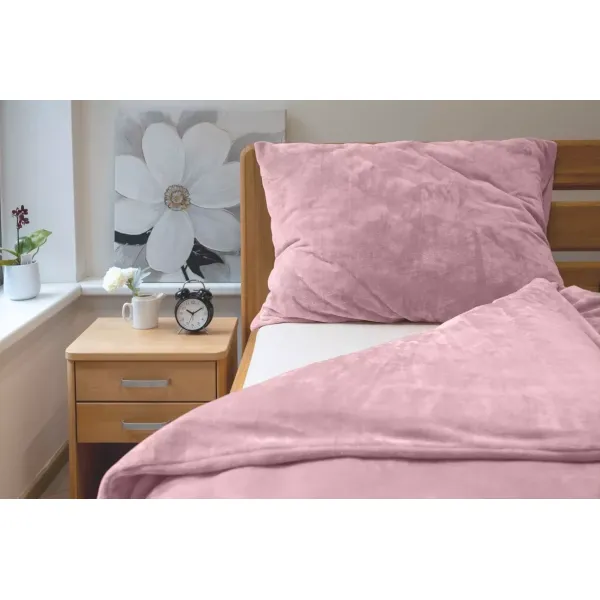 Povlečení MIKROPLYŠ UNI č.71 starorůžová