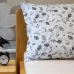 Povlečení bavlna Květinová harmonie šedá