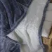 Mikroplyšová deka s beránkem č.60 - šedomodrá