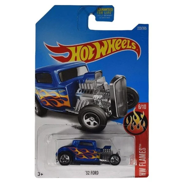 Hot Wheels angličák '32 Ford modrý, Flames 6/10
