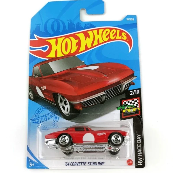 Hot Wheels angličák '64 Corvette Sting Ray, HW Race Day 2/10