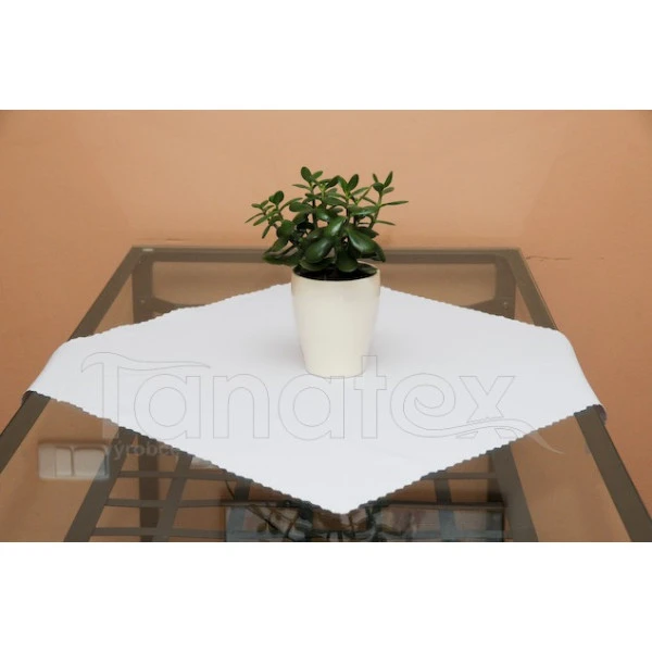 Ubrus kulatý - slonová kost, průměr 120 cm