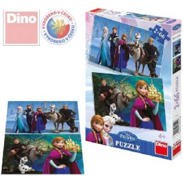 DINO Puzzle 2x66 dílků Ledové království (Frozen)