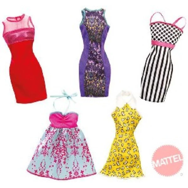 MATTEL BRB Party šaty pro panenku BARBIE 5 druhů