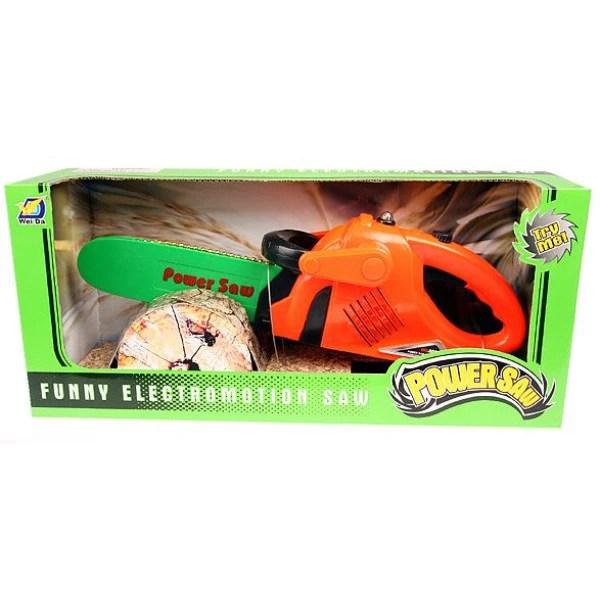 Pila motorová dětská velká dřevorubecká 32 cm Světlo Zvuk