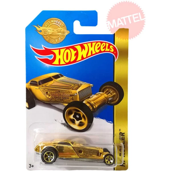 MATTEL Hot Wheels zlaté autíčko 8cm angličák 1:64 Hi-Roller na k