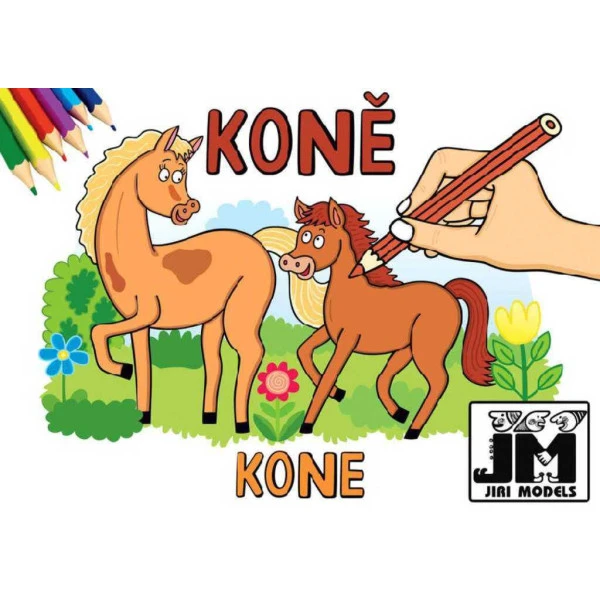 JIRI MODELS Omalovánky dětské A5 KONĚ
