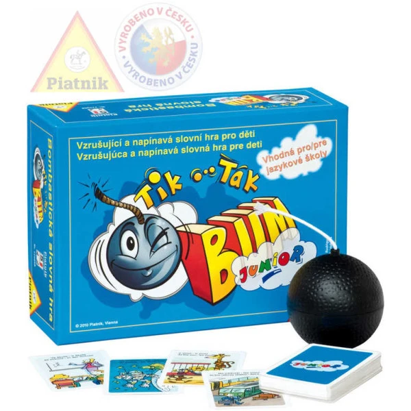 PIATNIK Hra TIK TAK BUM Junior s obrázky Zvuk *SPOLEČENSKÉ HRY*