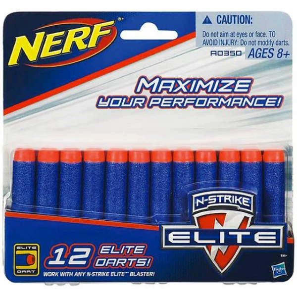 HASBRO NERF Šipky náhradní do pistole 12 ks