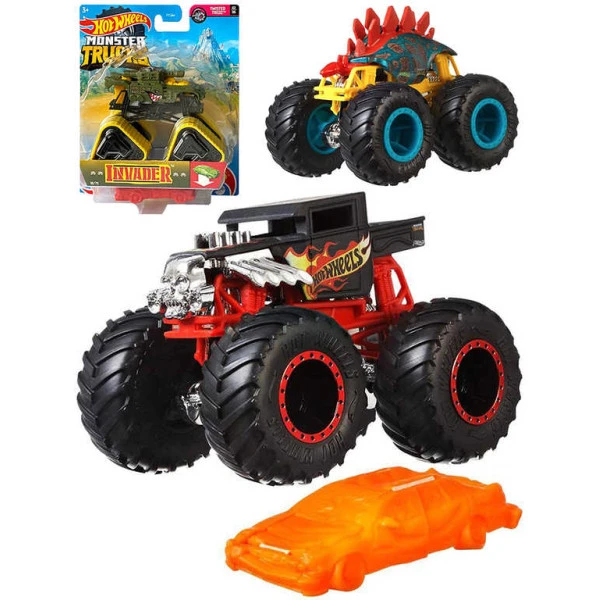 MATTEL HOT WHEELS Auto Monster Trucks Kaskadérské kousky set s v