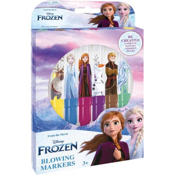 JIRI MODELS Fixy foukací 6ks Ledové Království (Frozen) set se 4