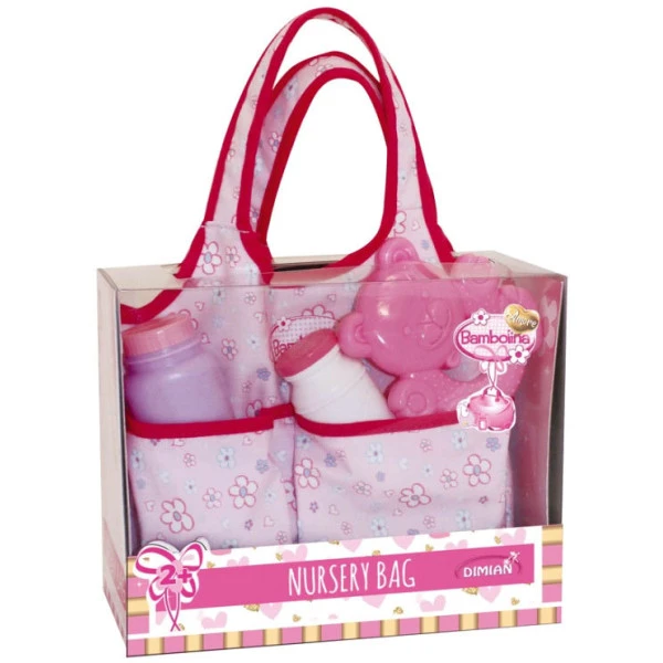 Taška kojenecká s doplňky pro panenku miminko Bambolina Taška kojenecká s doplňky pro panenku miminko Bambolina
