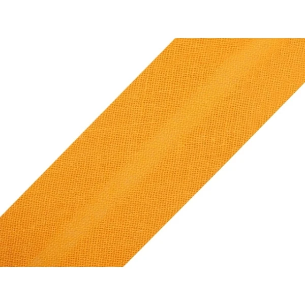 Šikmý proužek bavlněný 20mm - oranžová dýňová