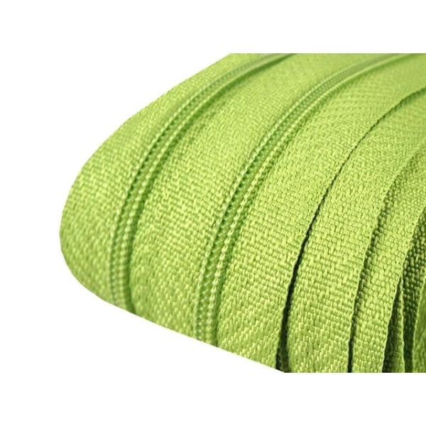 Zip spirálový v metráži 3mm - zelená neonová / limetková