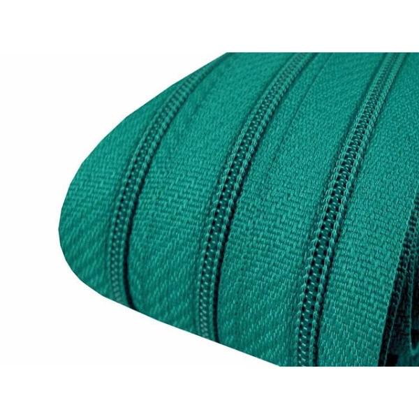 Zip spirálový v metráži 3mm - petrolejová