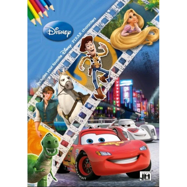 JIRI MODELS Omalovánky A4 Disney film - lesklá vazba