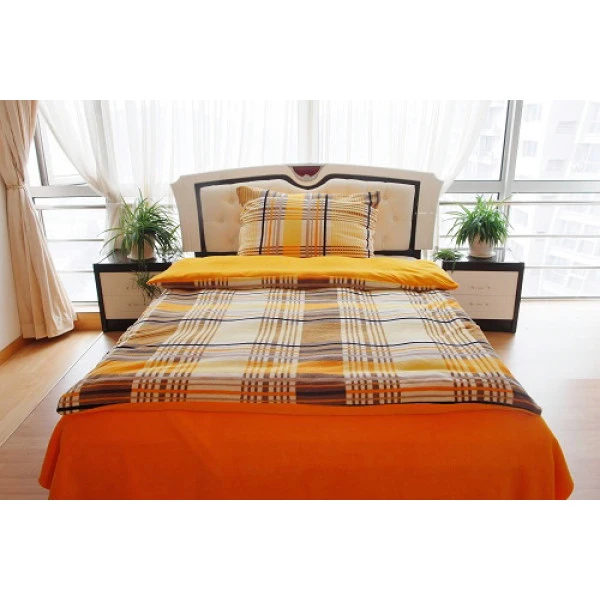 Mikro povlečení vzor žlutooranžový - 70x90, 140x200