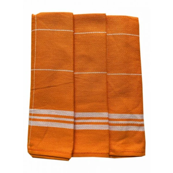 Utěrky z egyptské bavlny 3ks č.63 - oranžová
