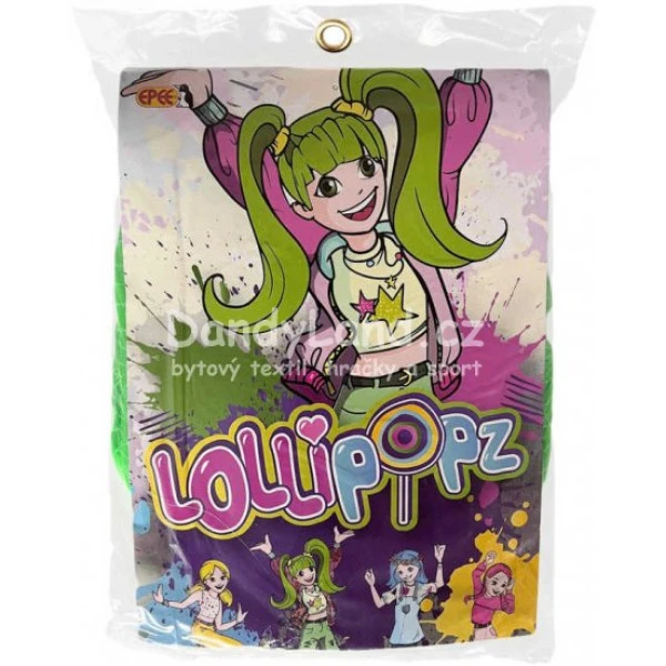 KARNEVAL paruka dětská Lollipopz Amy zelená umělé vlasy