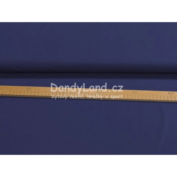 Bavlněná látka metráž šíře 240 cm - modrá (indigo)