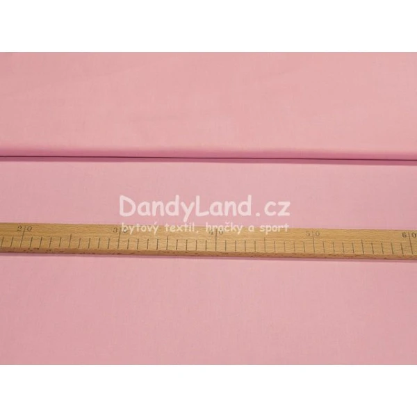 Bavlněná látka metráž šíře 240 cm - růžová (pudrová)