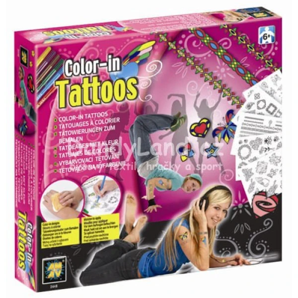 MAC TOYS Tetování pro holky vybarvovací