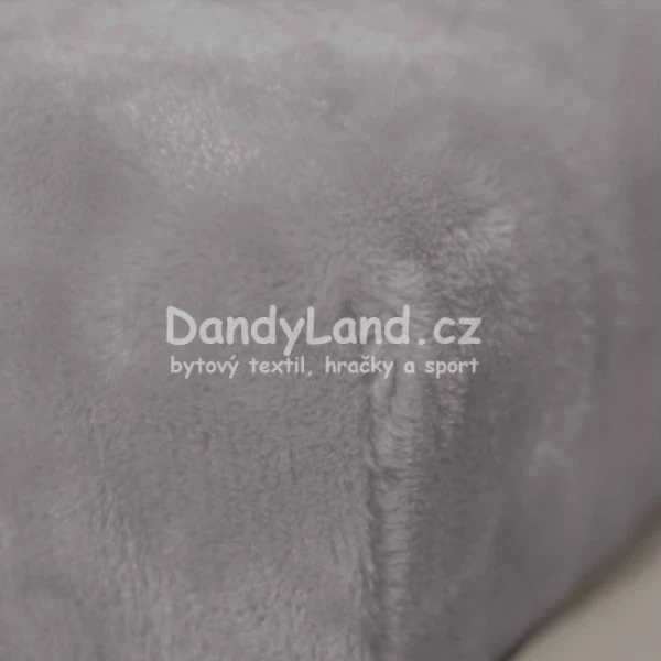 Mikroflanelové prostěradlo 80x160cm 260g/m2 - šedá
