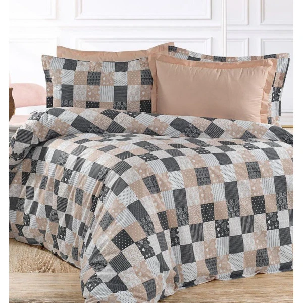Bavlněná látka metráž šíře 240 cm - Patchwork béžový