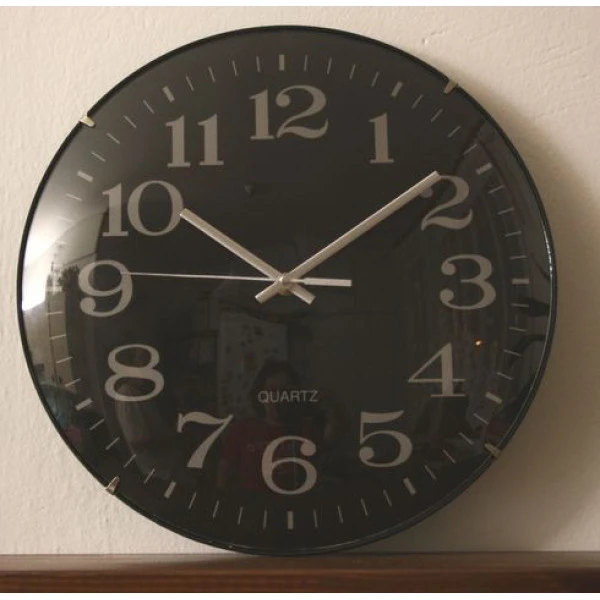 Nástěnné hodiny BLACK STYL - průměr 30 cm